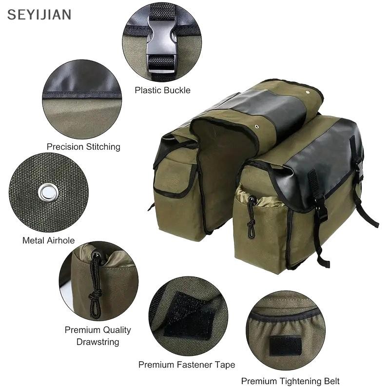 [EYS] Bolsa Para Moto , Grande Capacidade , Motocicleta , Viagem , Lona , À Prova D'água , Caixa De Ferramentas Laterais