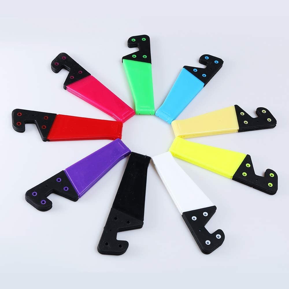 Suporte universal para tablet e smartphones dobrável de em V Branco