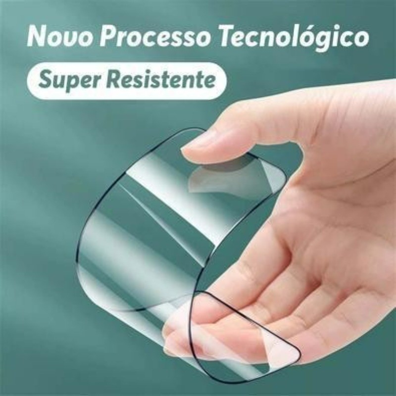 Película Cerâmica HD Brilhosa iPhone 17/16/15/14/13/12/11/Xs/Xr Proteção Antirriscos
