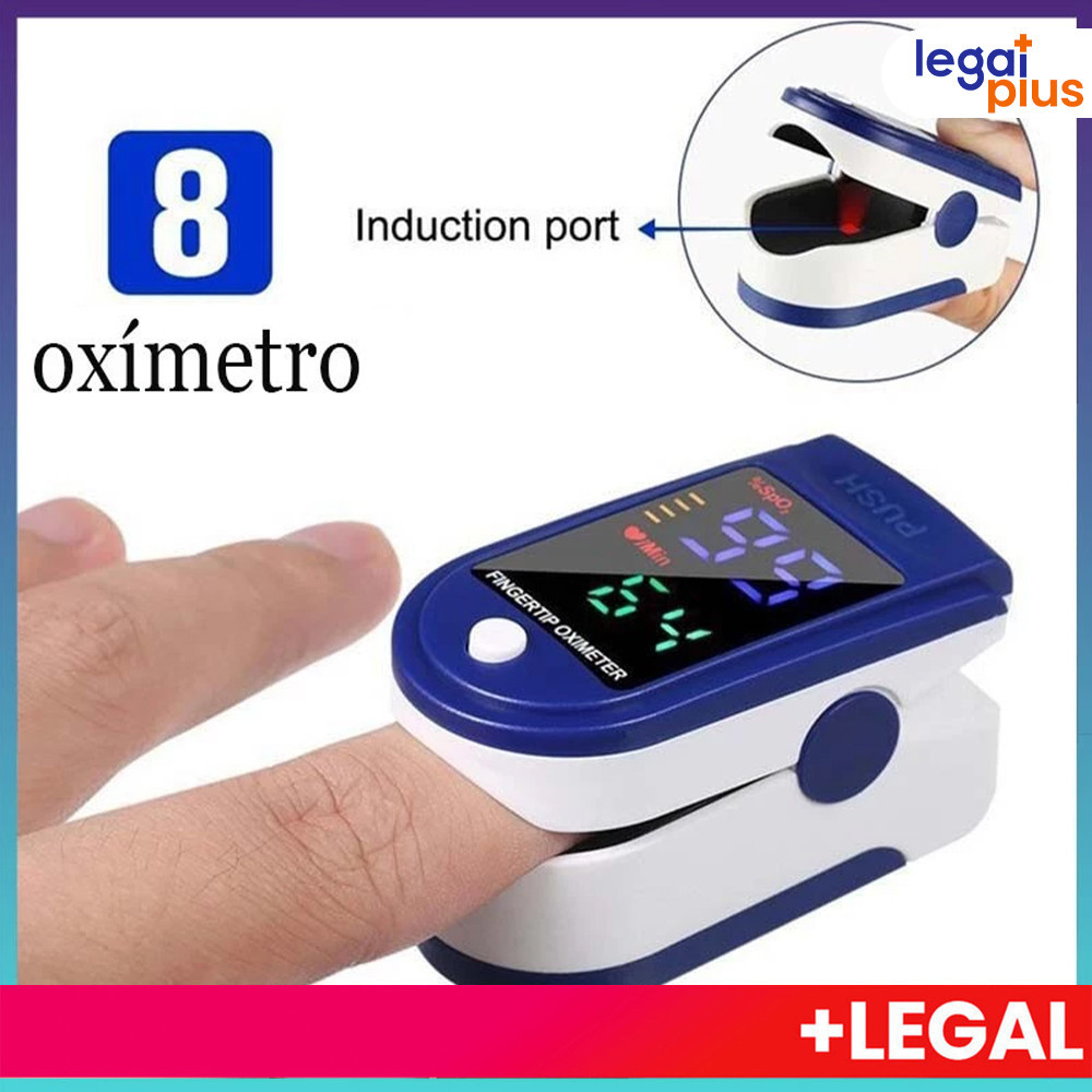 Monitor de Oxímetro Digital para Dedo com Display LED, Mede SpO2 e Frequência Cardíaca com Precisão
