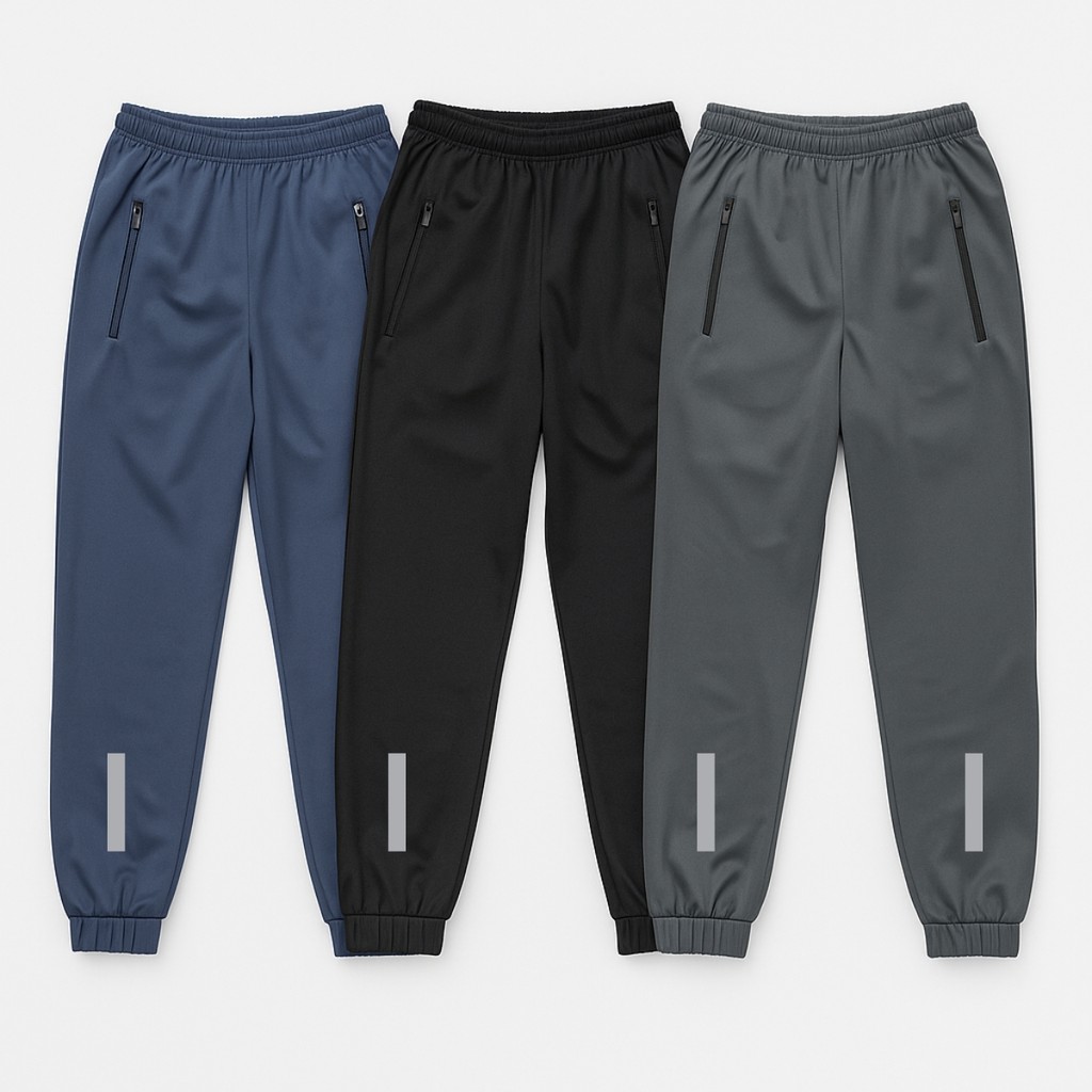 Kit 2 Calças Chimpa Academia Masculina Adulta com Bolso Zíper Flanelada Jogger Quentinha