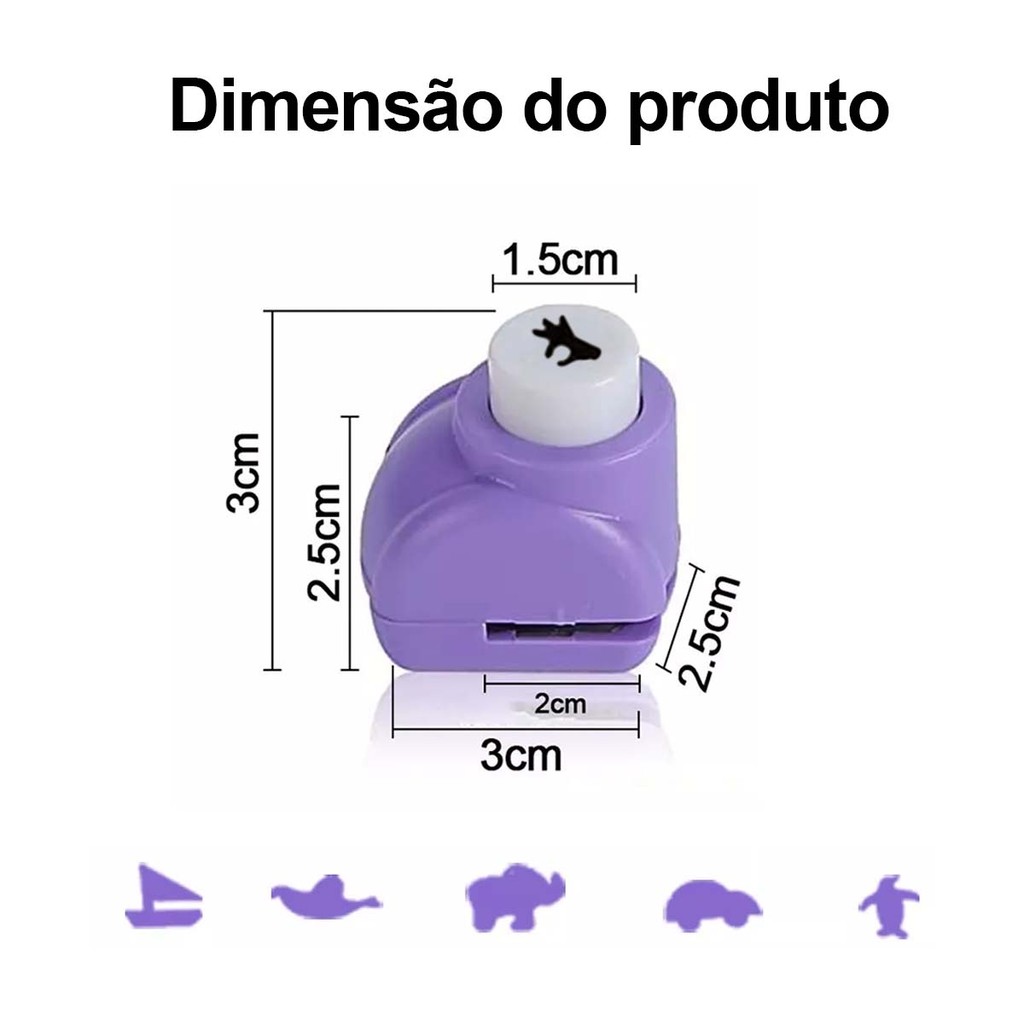 6 Mini cortadores de Scrapbook para álbuns de fotos decorativos, Envelopes e cartões comemorativos, 6 estilos