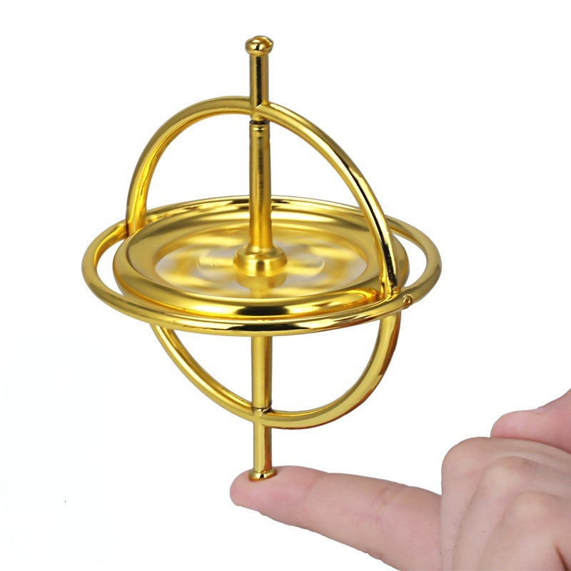 Ciência criativa aprendizagem Metal dedo giroscópio descompressão clássico brinquedos educativos infantis * - * &