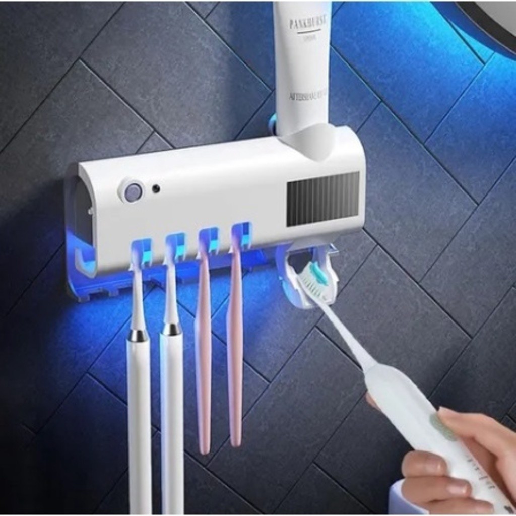 Porta Escovas De Dente Esterilizador Com Dispenser De Pasta. MEGA OFERTA