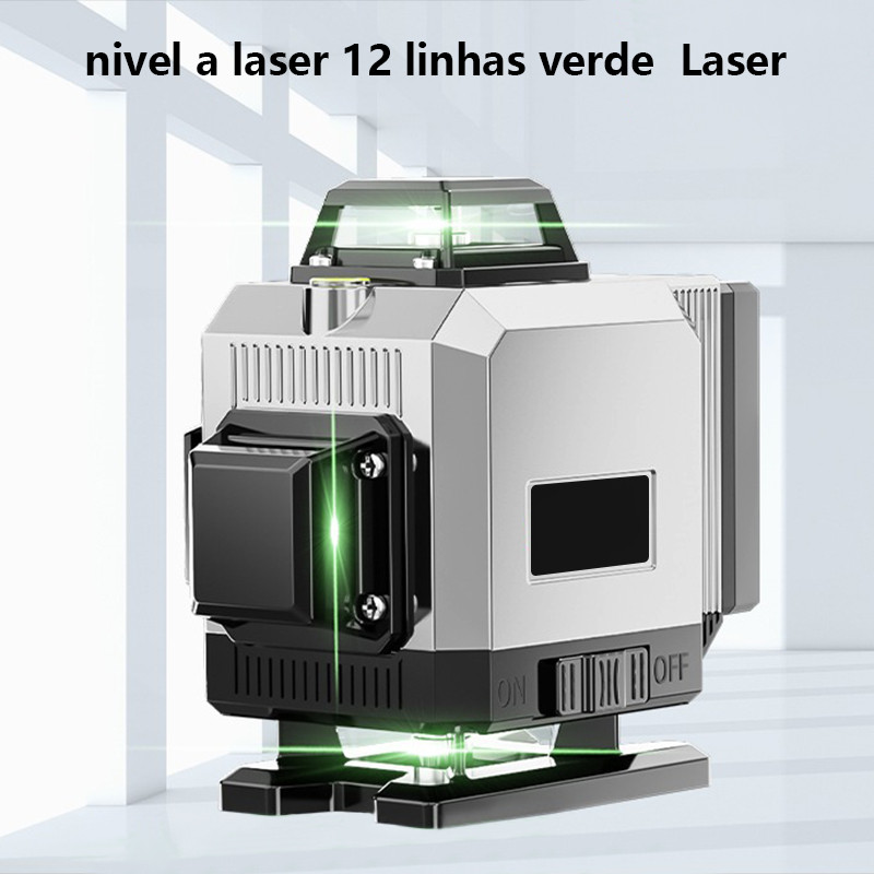 8/12/16 Linhas Nível a Laser Ajustável 360 ° Medição Da Linha De Ferramentas Rotativas Auto-Nivelamento