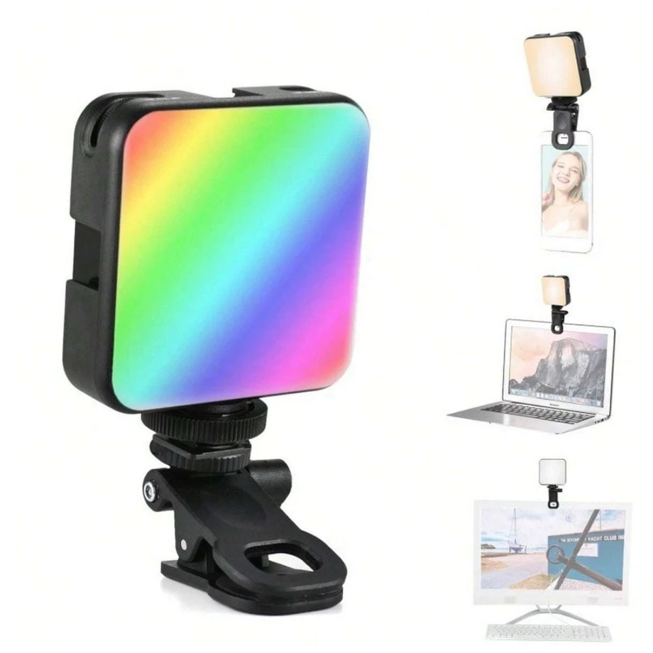 Iluminação Fotográfica Noturna De Preenchimento Mini LED Luz De Vídeo De Lâmpada Portátil Fotografia judy store