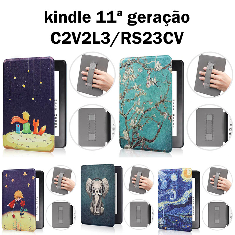 ATALHOBR Capa Com Alça para Kindle 11ª geração C2V2L3  (2022) / RS23CV  (2024) 6 polegadas