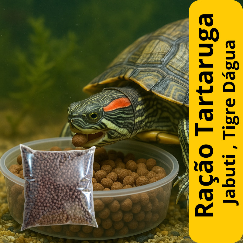 Ração para Tartaruga Jabuti – Crescimento Rápido e Casco Forte – 100g a 400g