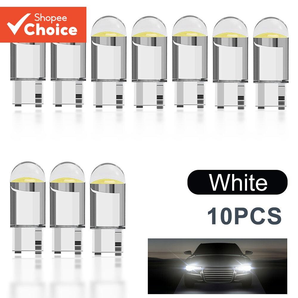 10 Pcs T10 W5W 168 501 2825 COB LED Lâmpada Para Porta Lateral De Estacionamento Em Cunha De Carro
