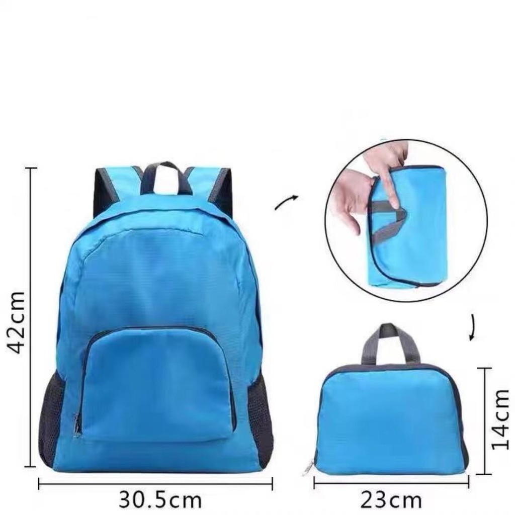 Mochila de Nylon Dobrável 25 Litros Viagem Impermeável mm