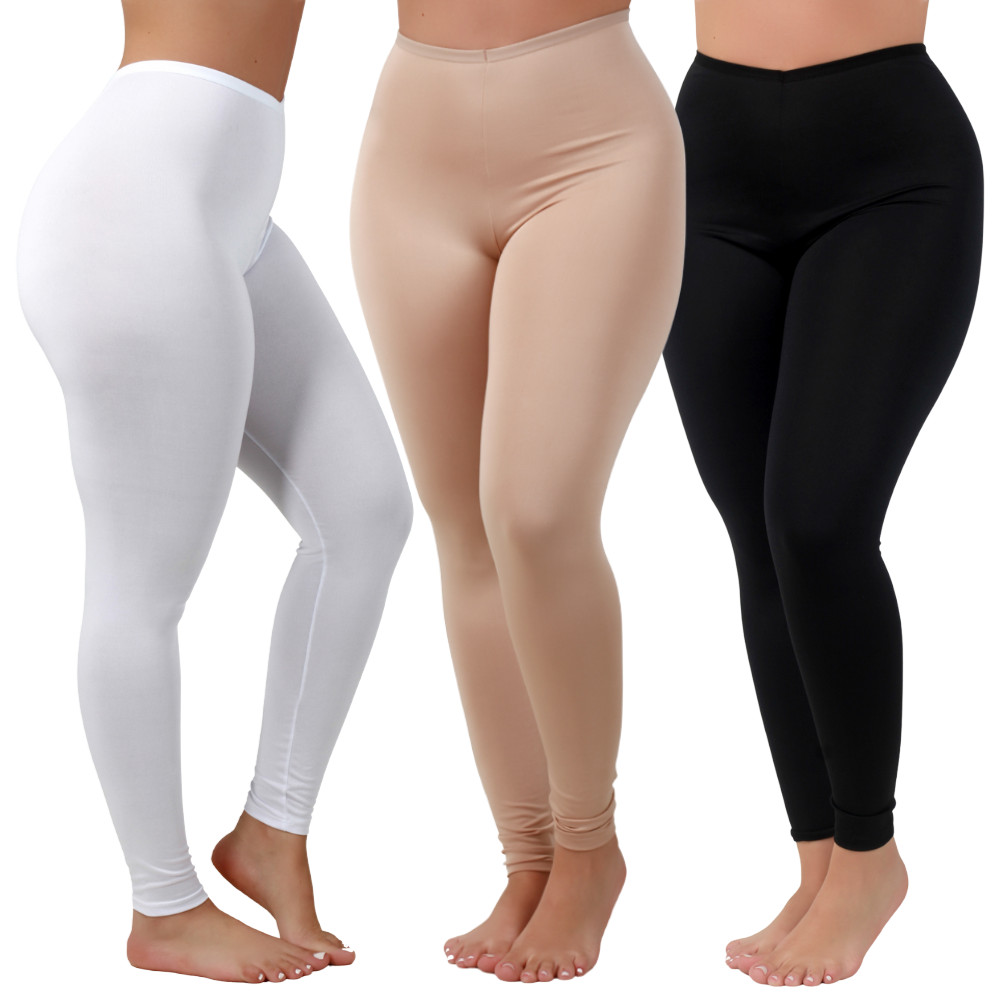 1, 2 ou 3 Calça Anágua Anti Atrito Segunda Pele Proteção Feminina Usar Por Baixo Evita Transparência