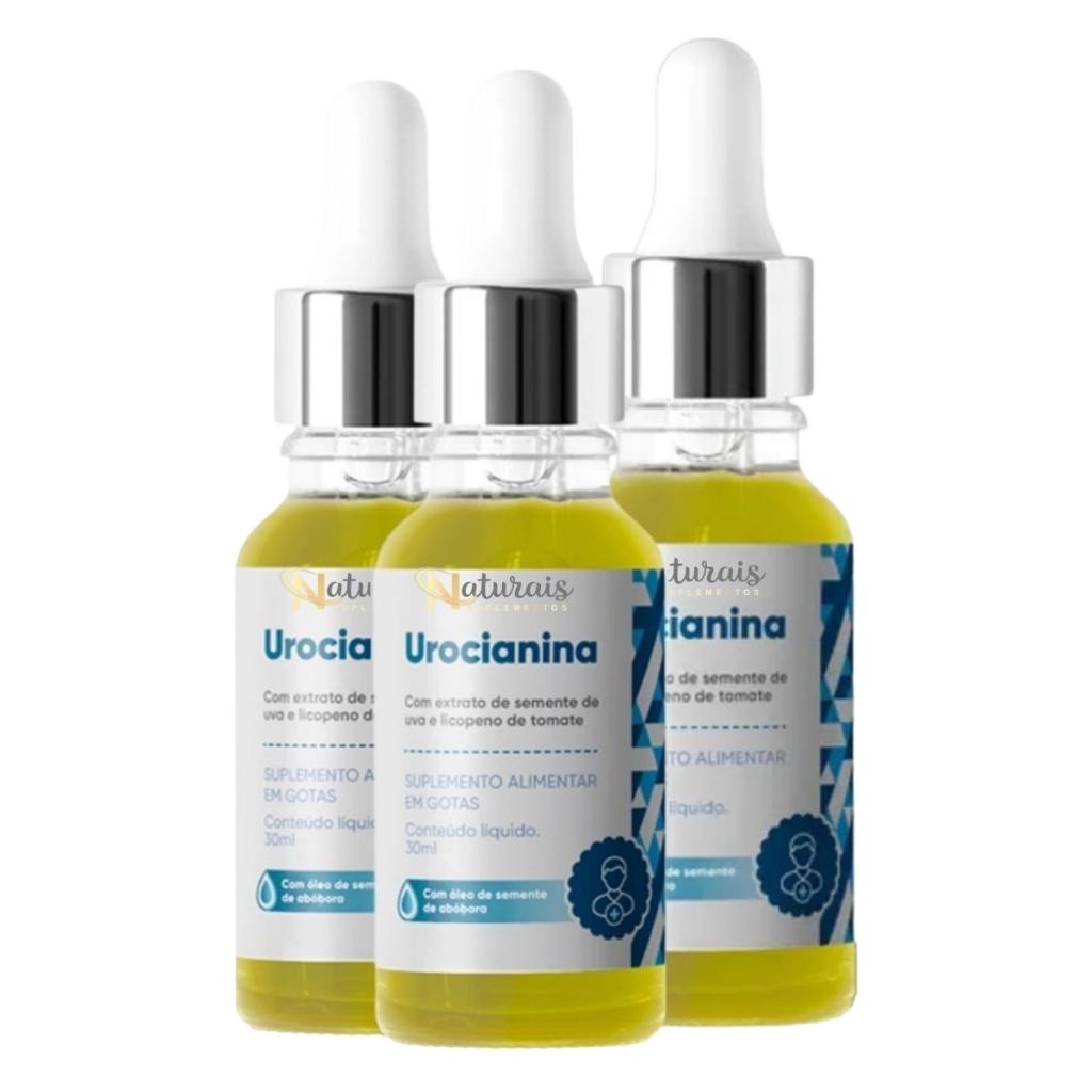 Kit 3x Suplemento Líquido Urocianina - Antioxidante, Conforto E Bem-Estar