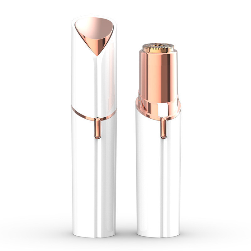 Batom Depilador Portátil Eletrico Feminino Facial Buço Rosto Aparador Pelos USB Modelo Recarregável