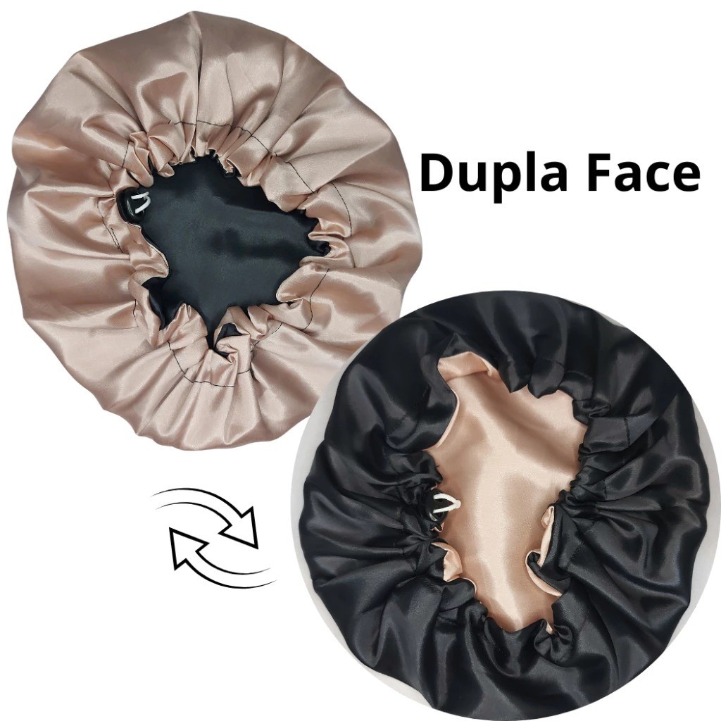 Touca De Cetim Dupla,Antifrizz  e confortáveis