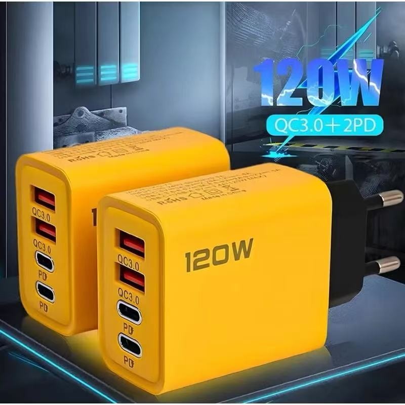 USB C PD Tipo C Carregador de Carregamento Rápido, 120W, PD 3.0, Adaptador de Telefone 2025!