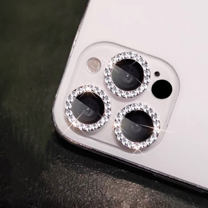 Kit Película Lente Câmera Brilho Diamante  iPhone XR/11/12/13/14/15/16/16pro/16plus/16 Promax Luxo e Beleza