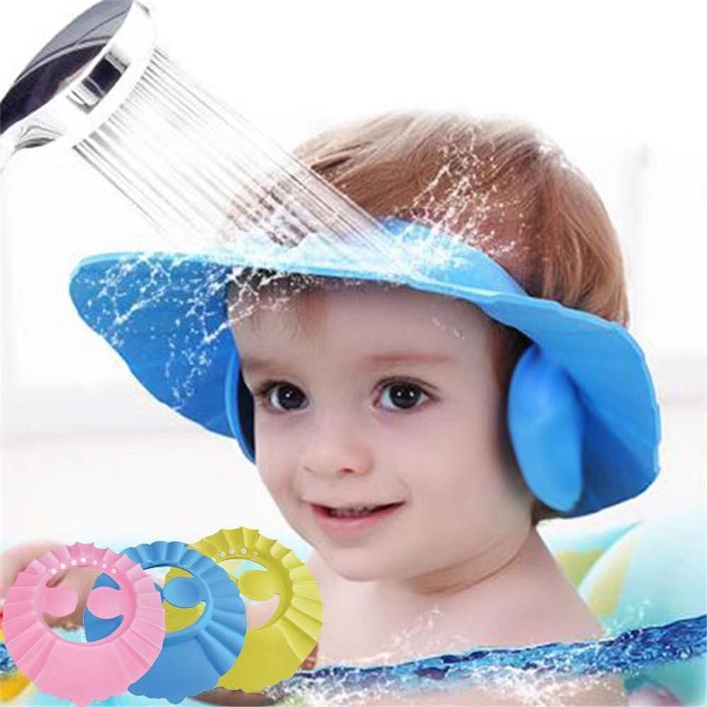 De Viseira Chapéu/boné Ajustável Para Proteção De Banho Bebê