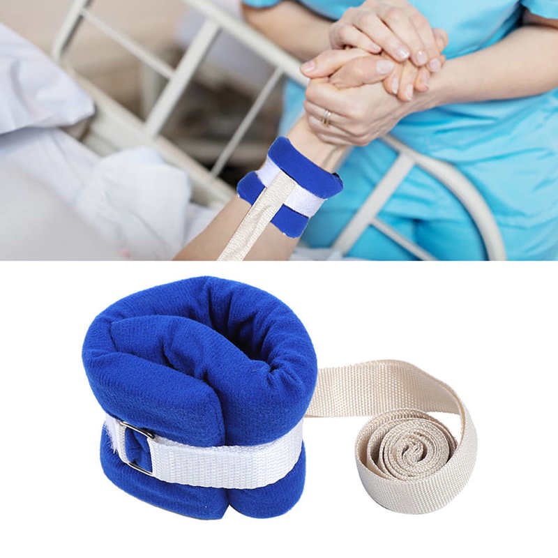 Cinto de restrição de cordeiro médico para pacientes mãos e pés de cordeiro uso de cinto fixo de idosos mentalmente