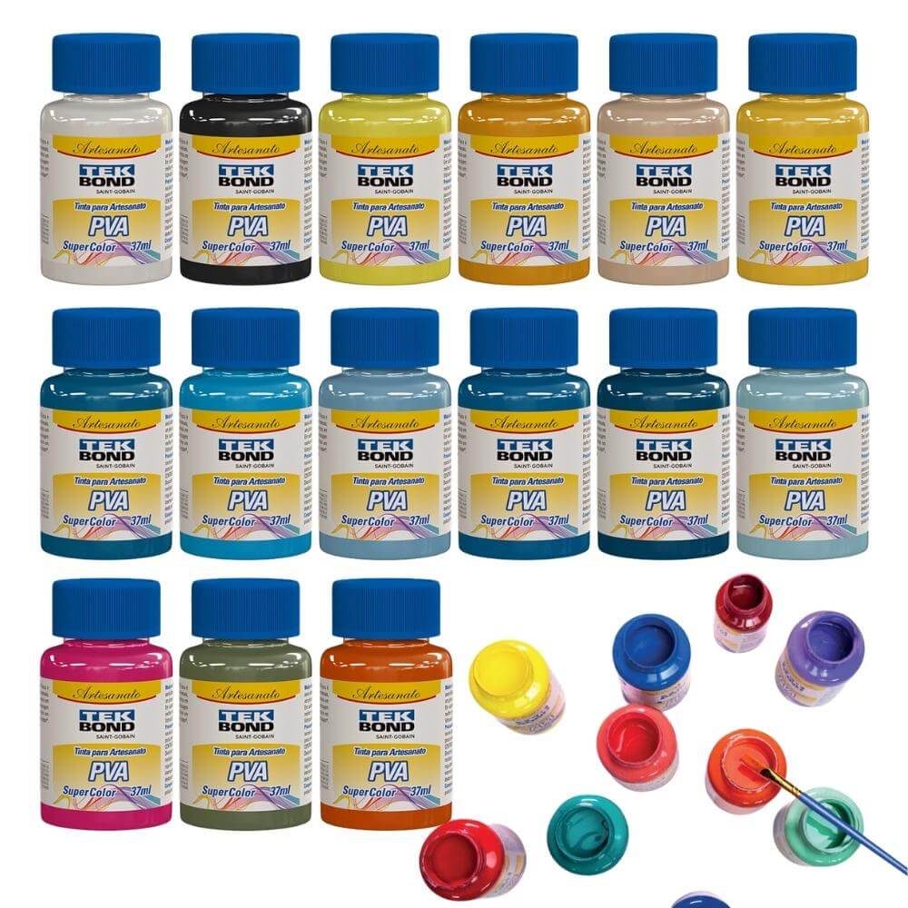 Tinta PVA para Arte e Artesanato TekBond Super Color 37ML