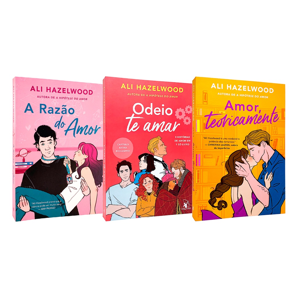 A Razão do Amor + Odeio Te Amar + Amor, Teoricamente - 3 Livros