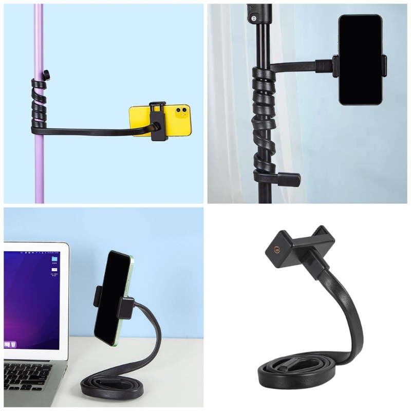 Suporte Universal Para Celular STE Flexível 1 4 De Parafuso Clipe De Telefone Ajustável