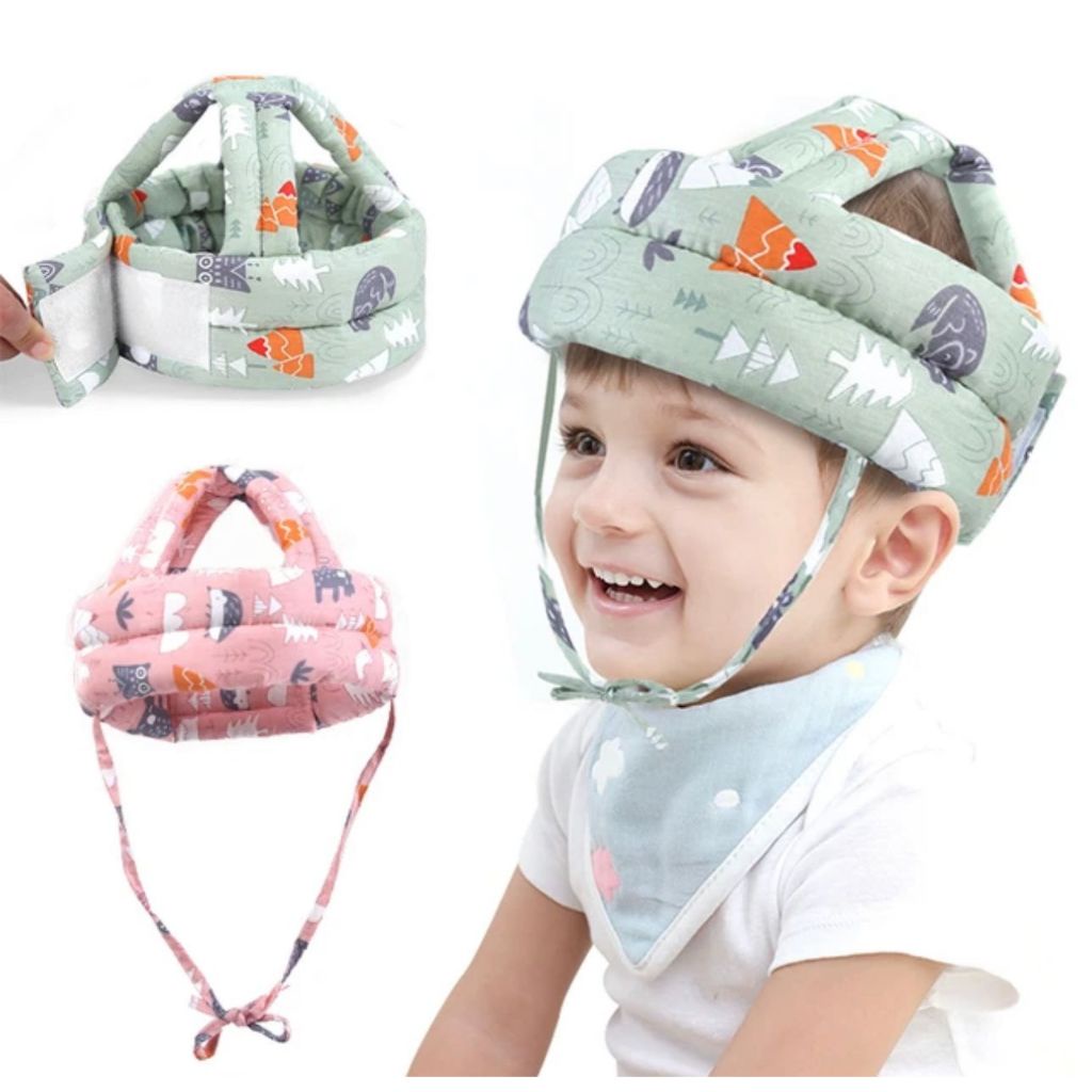 Capacete Protetor Anti-colisão para Bebês e Crianças - Ajustável, Anti-colisão, protege cabeça sensível contra queda