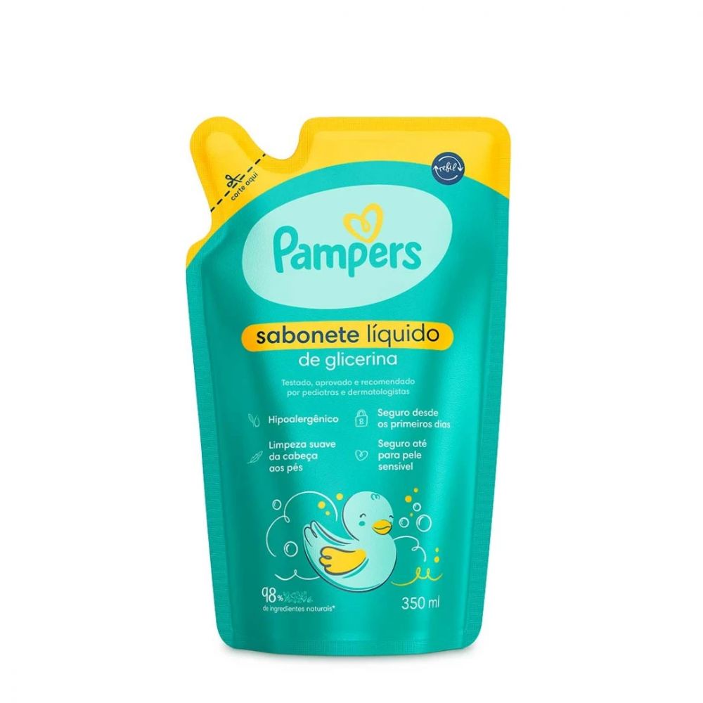 Pampers Refil Sabonete Líquido de Glicerina 350ml