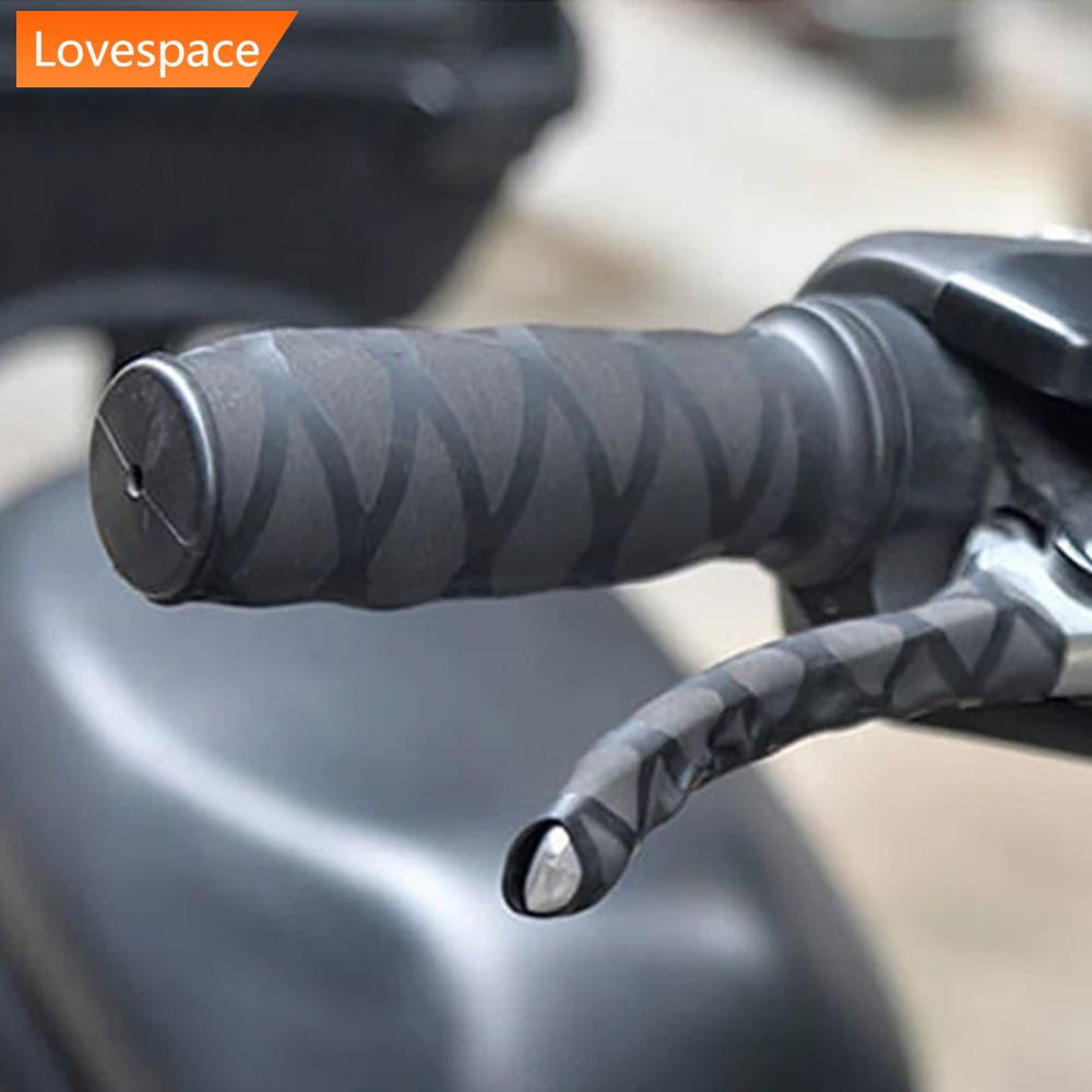 LS-STORE 1Pair Universal Rubber Motorcycle Heat Shrinkable Grip Cover Sem Escorregamento Capa Do Guidão Alavanca Protetora Da F3X7