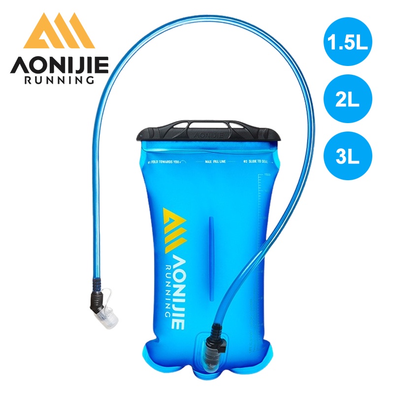 AONIJIE SD62 Mochila de hidratação Bolsa de armazenamento de reservatório de água da bexiga sem BPA para corrida