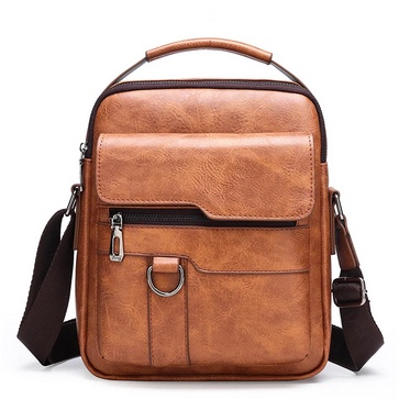 Bolsa de Couro Masculina Estilo Crossbody Casual e Elegante