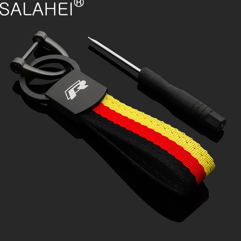 Chaveiro Esportivo Para Carros De Metal Volkswagen VW Rline Polo Golf Tiguan Santana Jetta CC Scirocco Passat Touareg