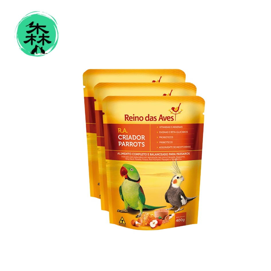 Kit R.A Criador Parrots 400g - Reino Das Aves - 3 und