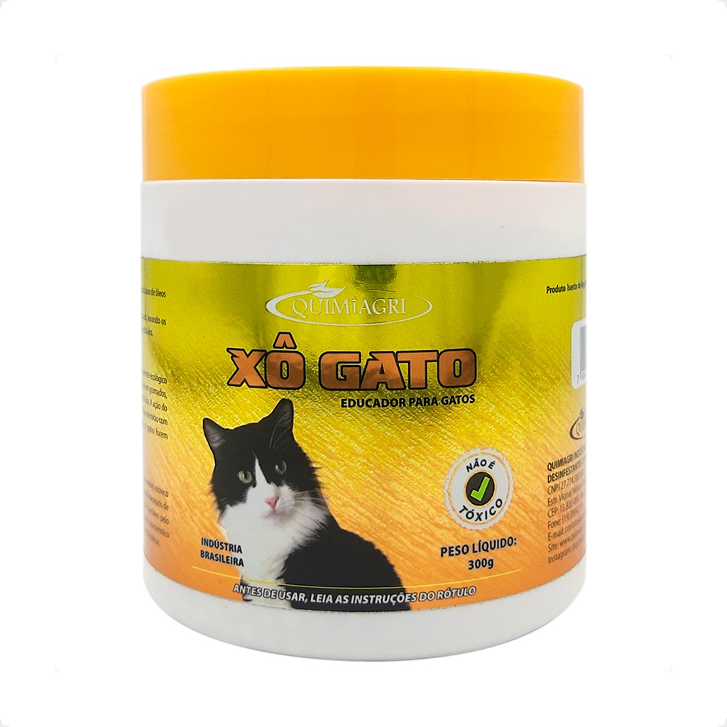 Xô Gato Quimiagri Educador Repelente de Gatos - 300g