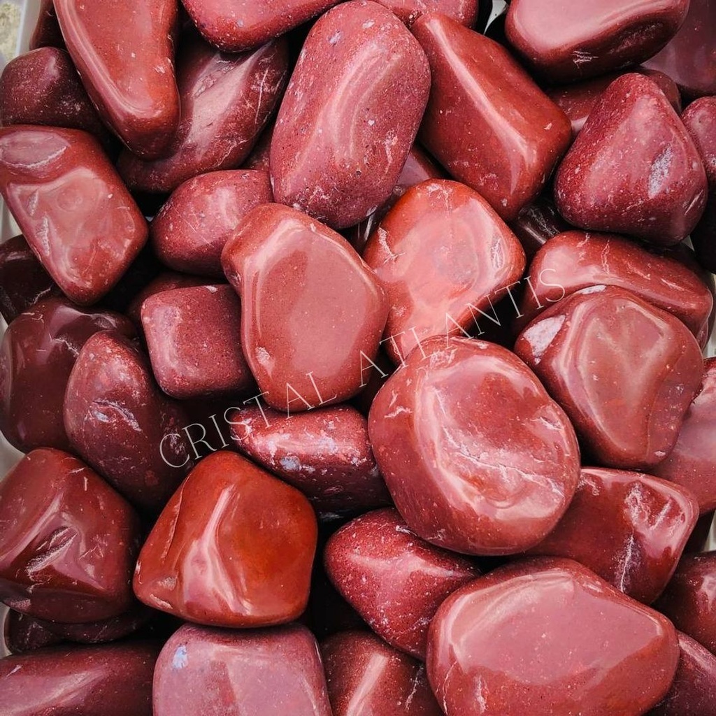 Jaspe Vermelho Cristal Pedra Rolada