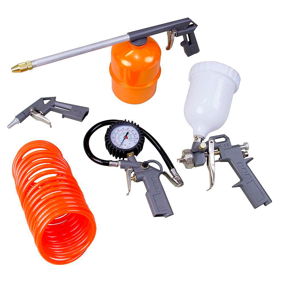 Kit de Pintura Gravidade com 5 Peças para Compressor de Ar Reservatório 600ml - FortG