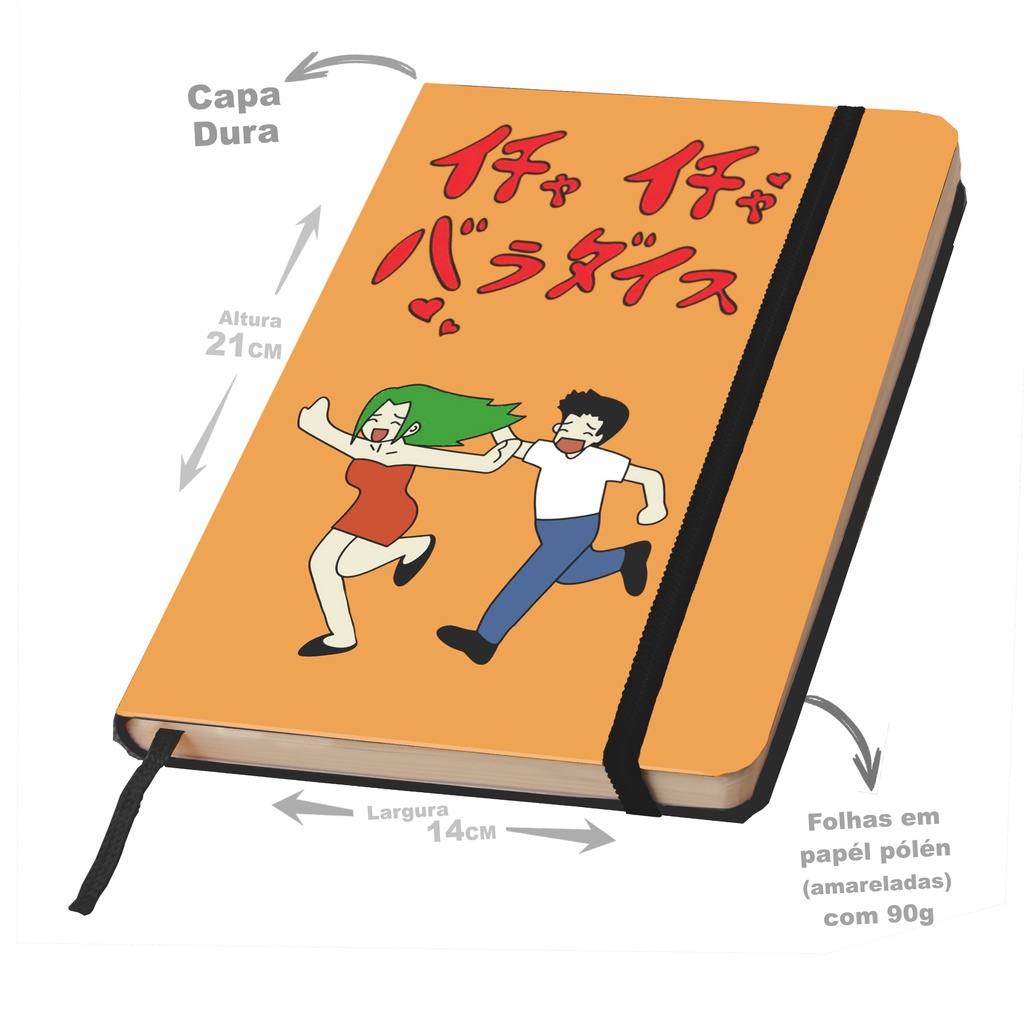 Caderno SKETCHBOOK ou anotações NARUTO capa dura