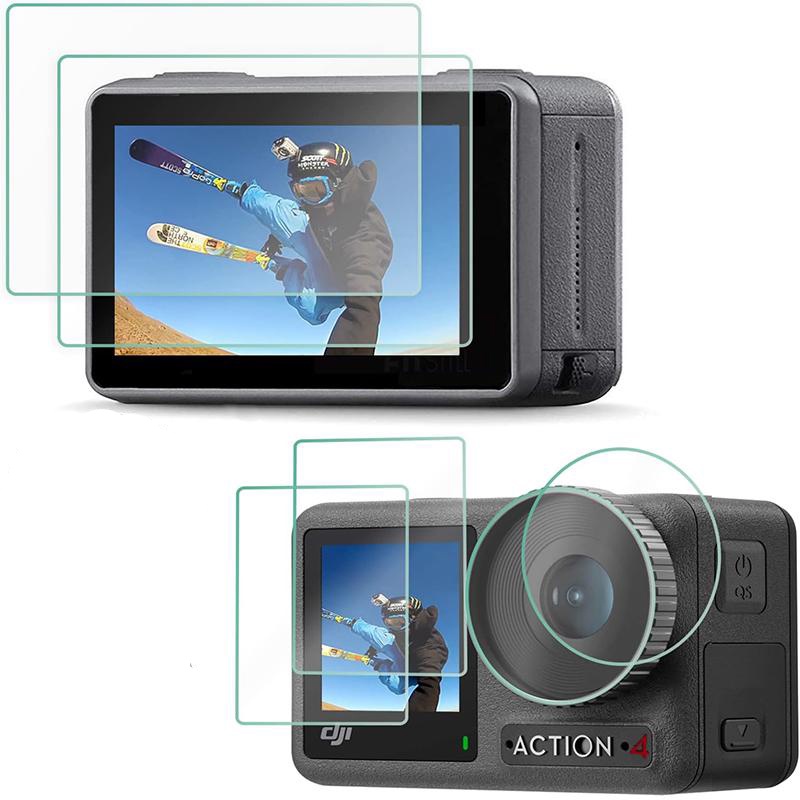 Para DJI Osmo Action 4/5 pro Protetor De Tela De Vidro Temperado Acessórios Lente