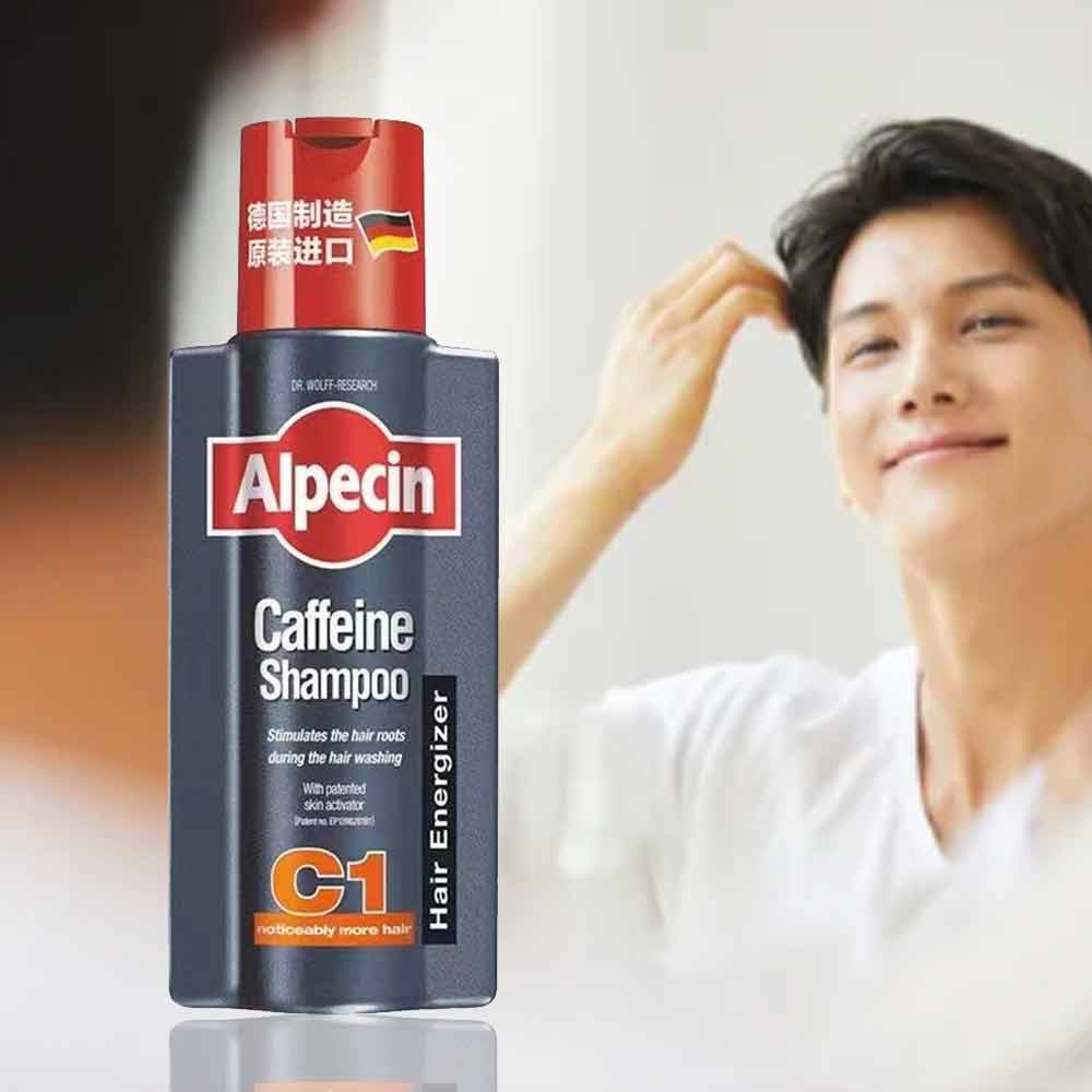 Alpecin Caffeine Shampoo C1 (250ml) - Men's Shampoo Against Hair Loss, Anti Hair Fall Shampoo