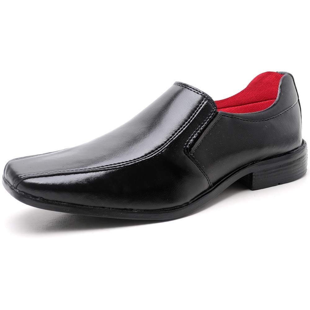 Sapato Social Sem cadarço Oxford com Forro Vermelho
