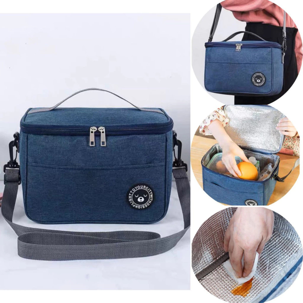 Bolsa Térmica de Mão a Prova D'água Para Levar Sucos, Lanches e Marmitas Alta Qualidade