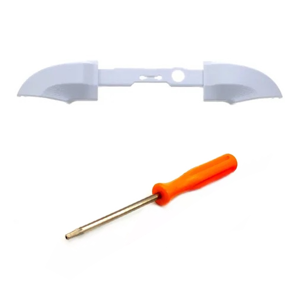 Kit Botão Branco Rb Lb Xbox Series X S + Chave T8 Laranja