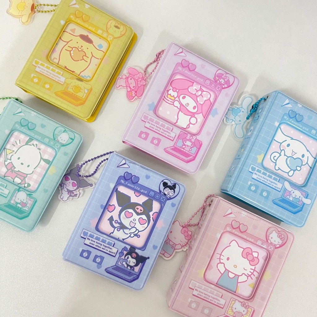 Sanrio Kuromi Melody Card Book 3 Inch Álbum Organizador De Ídolos Pochacco