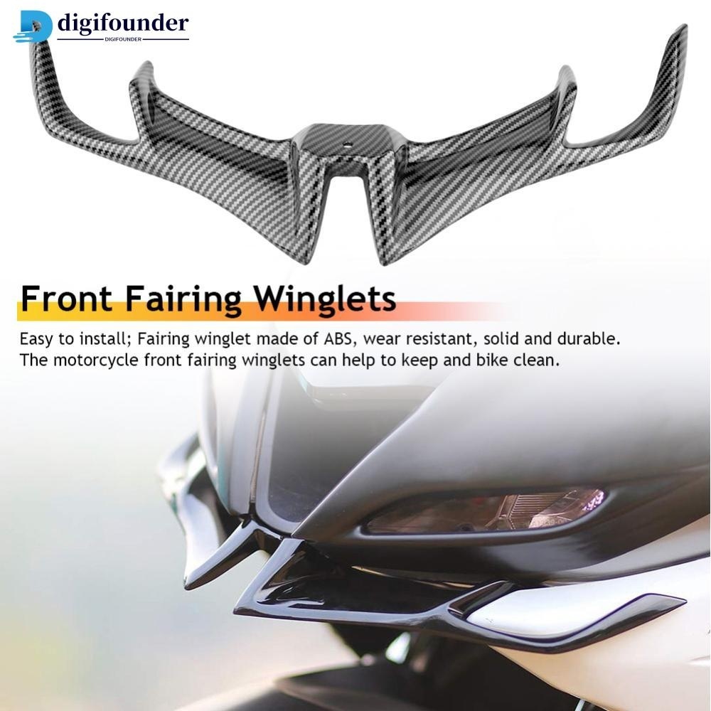 DIGIFOUNDER Motocicleta Carenagem Frontal Aerodinâmica Asa Tampa Inferior Proteção Contra Vento 2017-2020 Para YAMAHA YZF R15 YZFR15 V3 E5L8