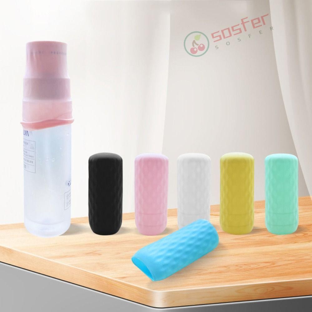 Tampa De Garrafa De Silicone SOSFER 3 Unidades , À Prova De Vazamento Elástica , Recipiente De Viagem