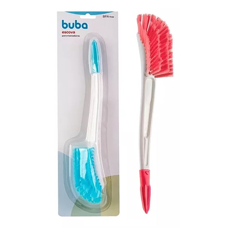 Escova Resistente De Lavar Mamadeira Com Limpador Bico Buba