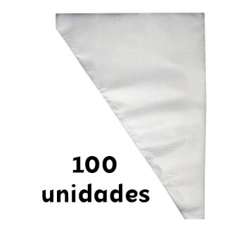 Saco De Confeitar Medio 100 Unidades Confeitaria Bolo Doce Cupcake