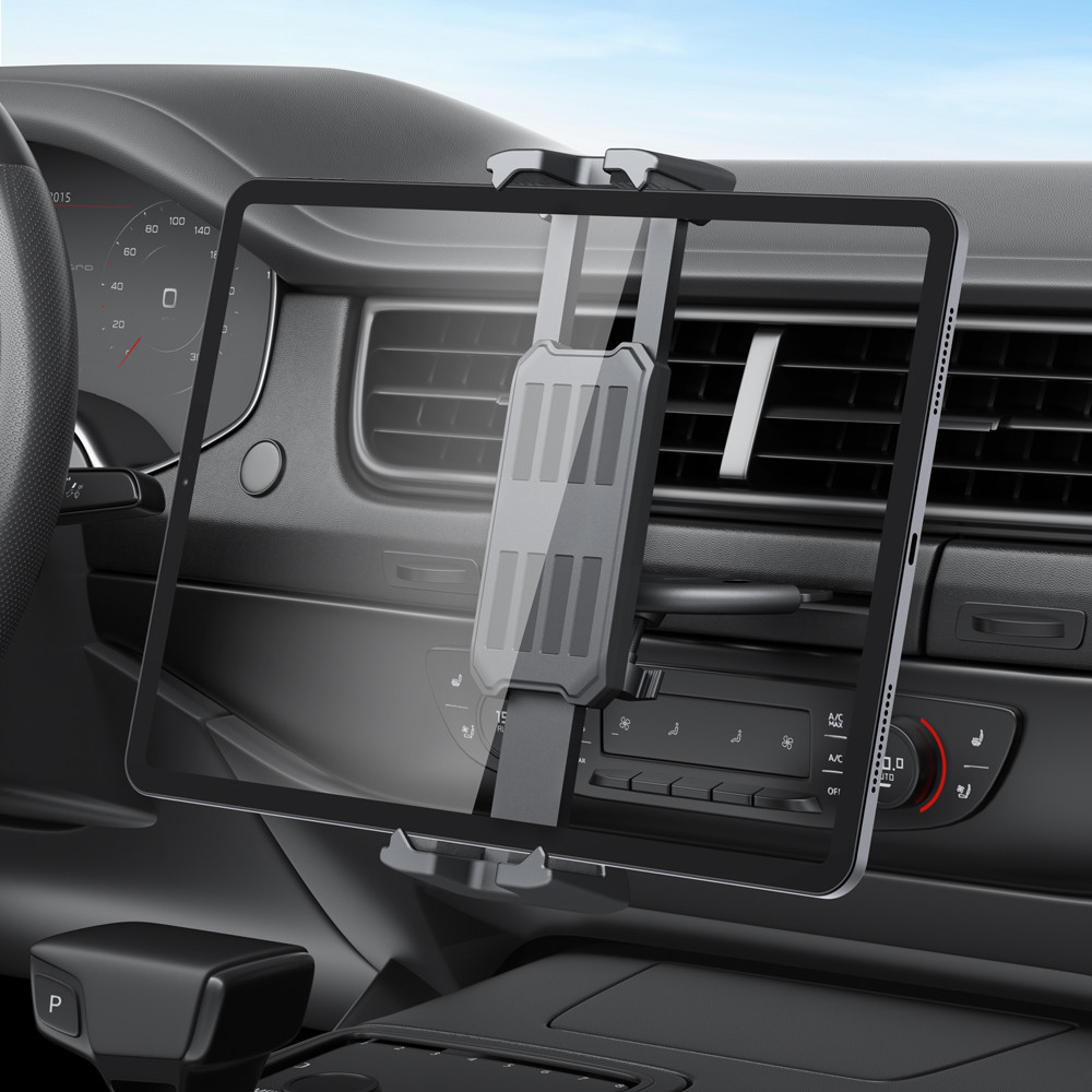 Suporte De Telefone Para Carro Resistente Slot De CD Player-Universal Ajustável Tablet Smartphones De 4 A 14 " IPad Pro/