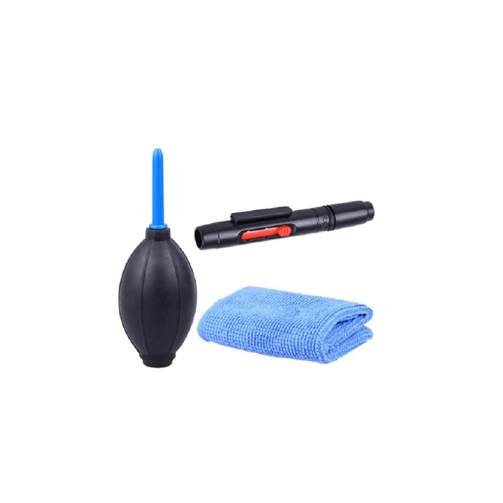 Kit Limpeza Camera Lente Fotografica Dslr - Soprador Pincel