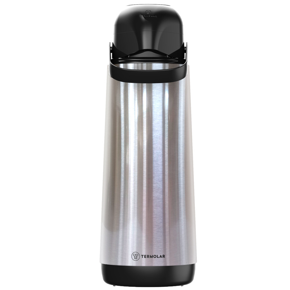 Garrafa Térmica Em Inox 1,8 Litros Café Leite Chá Quente Por Até 6 Horas Termolar