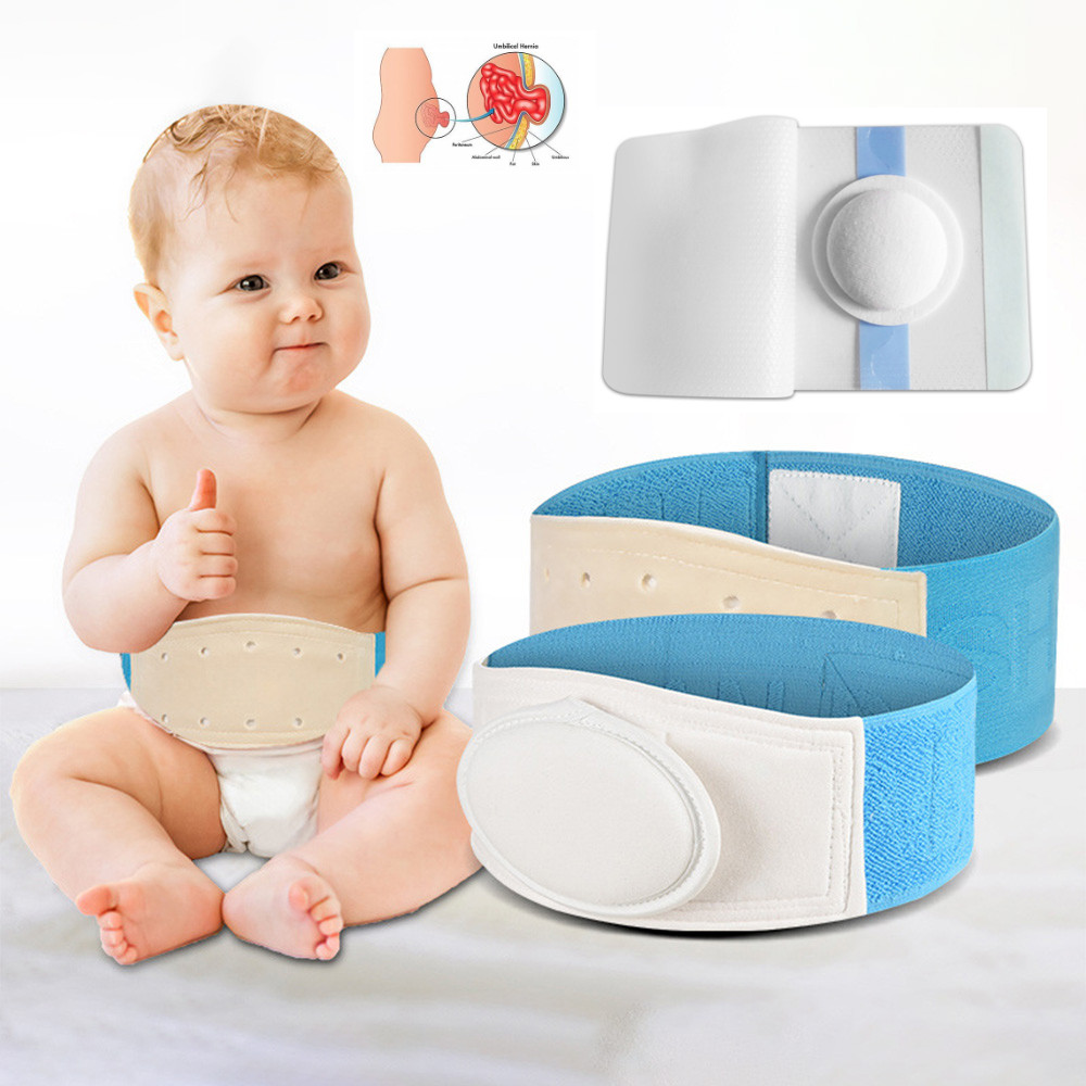 Faixa De Hérnia Umbilical Repetível Para Bebês Cinto Ou Adesivo Descartável Infantil